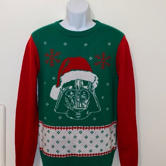 Unisex Star Wars Darth Vader Holiday Graphic Pullover Sweater - Picture 2 of 9